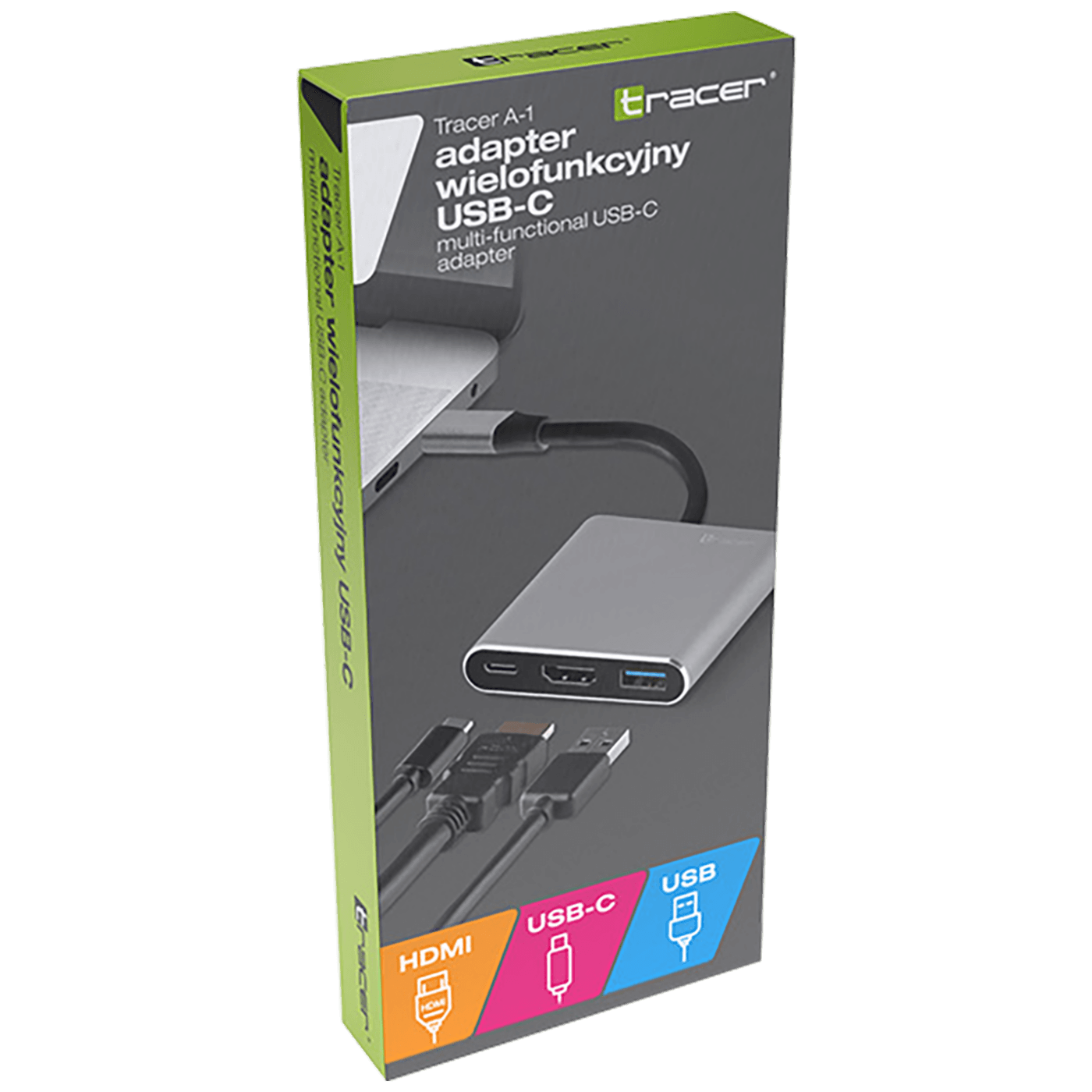 Tracer Adapter USB type C na HDMI, USB3.1, USB type C - ADAPTER A-1