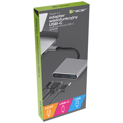 Tracer Adapter USB type C na HDMI, USB3.1, USB type C - ADAPTER A-1