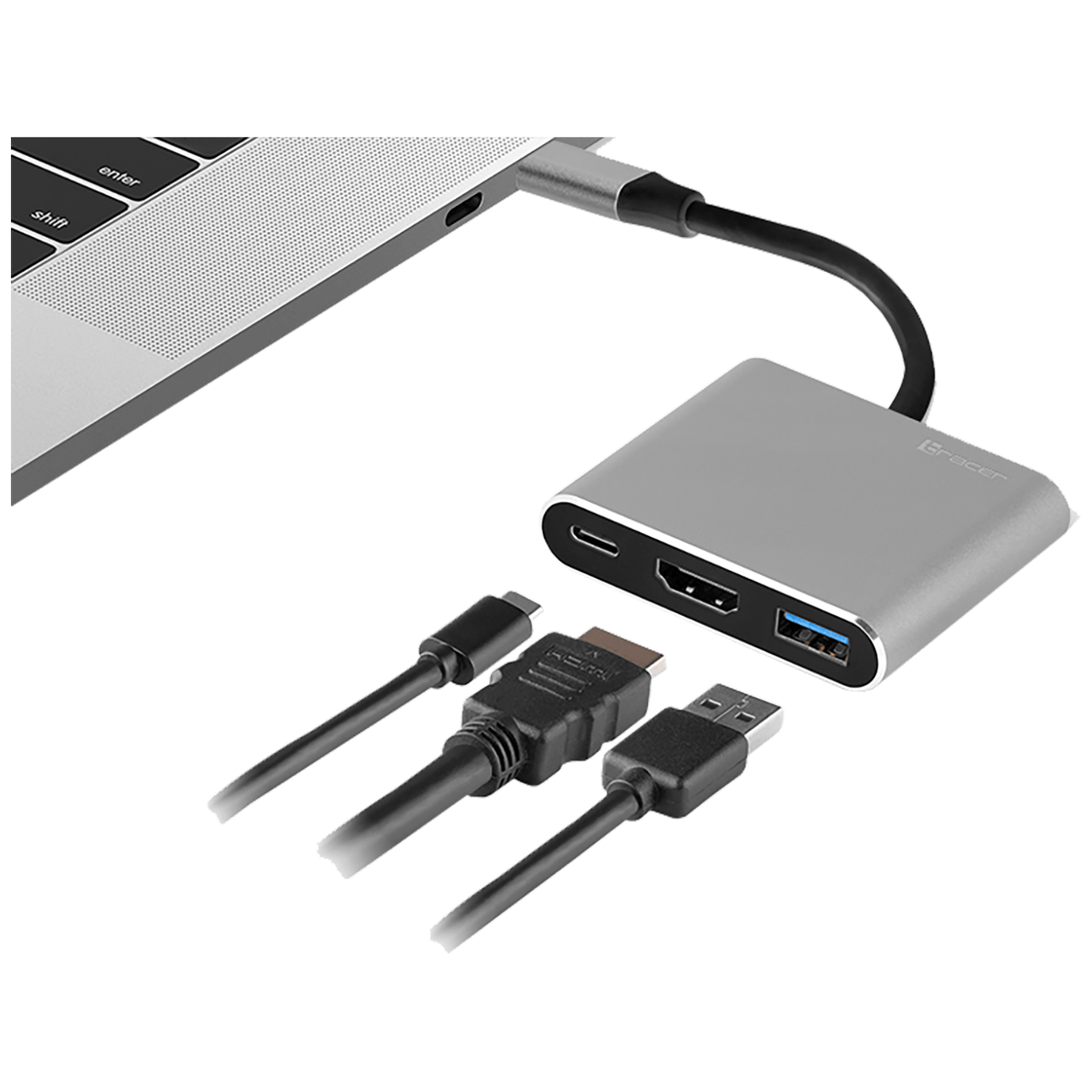 Tracer Adapter USB type C na HDMI, USB3.1, USB type C - ADAPTER A-1