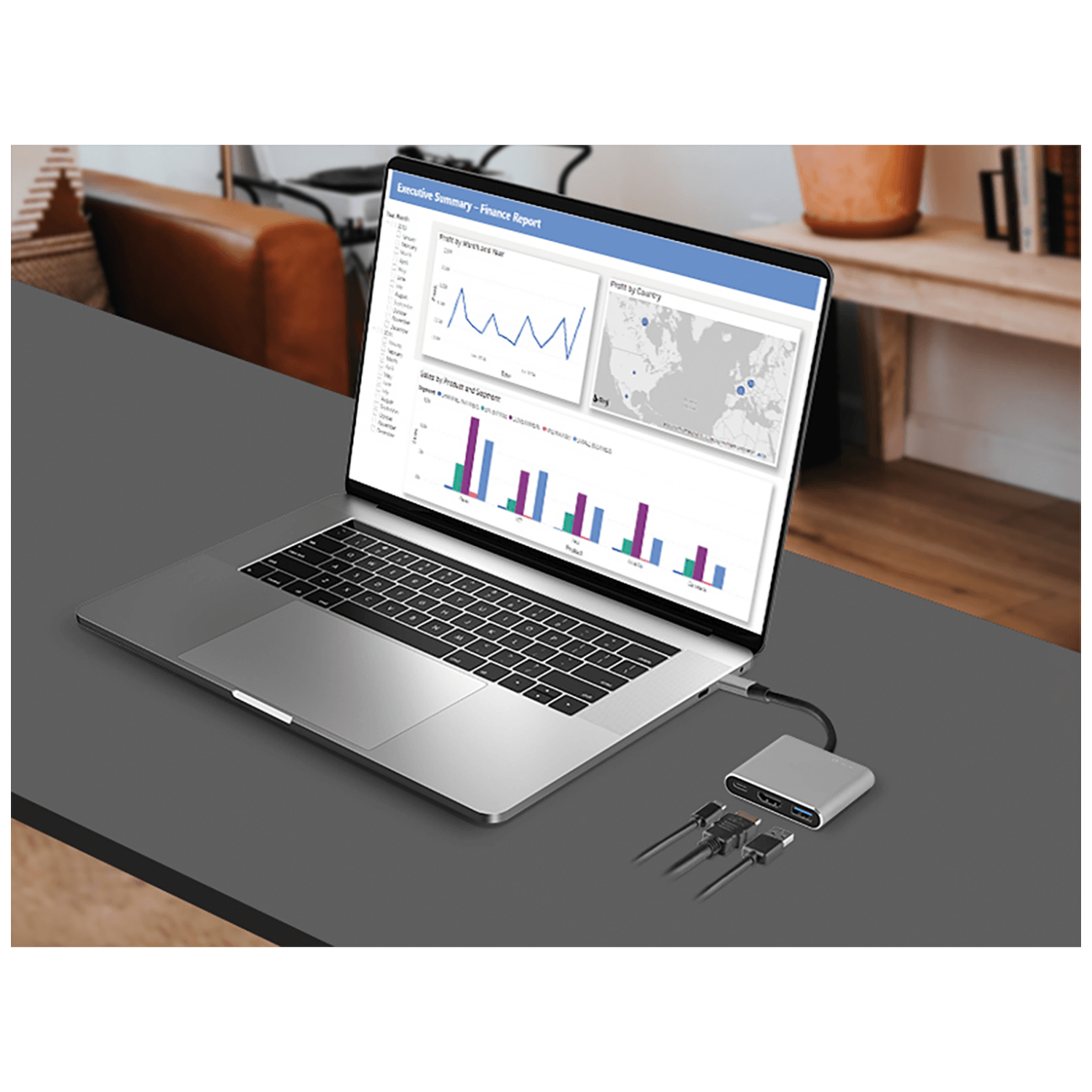 Tracer Adapter USB type C na HDMI, USB3.1, USB type C - ADAPTER A-1