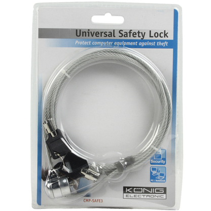 Konig Zaštitni kabl / sajla za laptop sa ključem - CMP-SAFE3