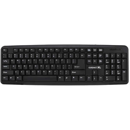 Connect XL Tastatura sa Qwerty rasporedom, USB, crna boja - CXL-K100