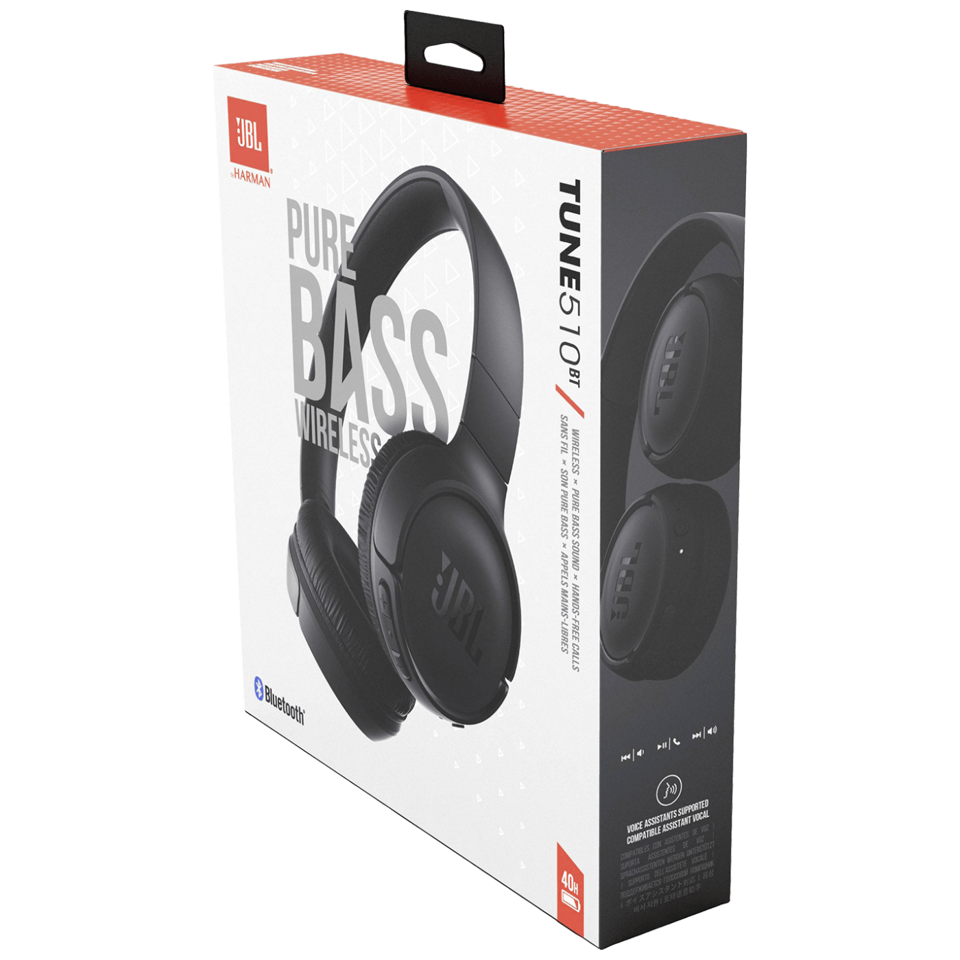 JBL Slušalice, bežične, Bluetooth, boja crna - T510BT Black
