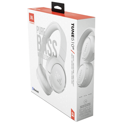 JBL Slušalice, bežične, Bluetooth, boja bijela - T510BT White