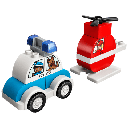 Lego Vatrogasni helikopter i policijski automobil, LEGO Duplo