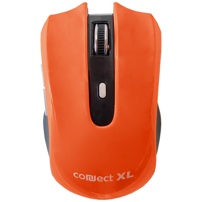 Connect XL Miš bežični,  1600dpi domet 10 met, narandžasta boja - CXL-WM300