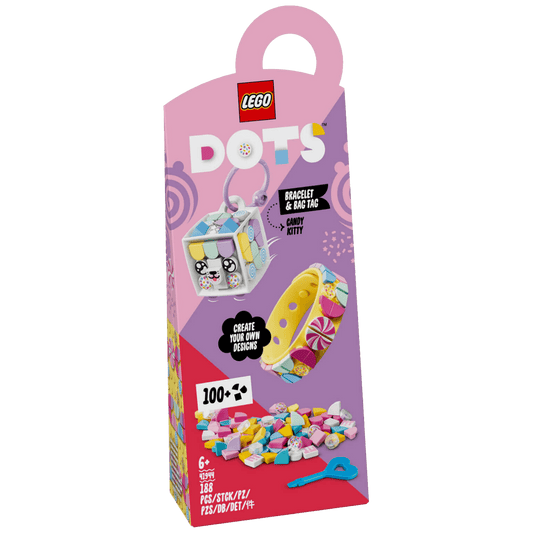 Lego Narukvica i privjesak za torbu - Slatka maca, LEGO Dots