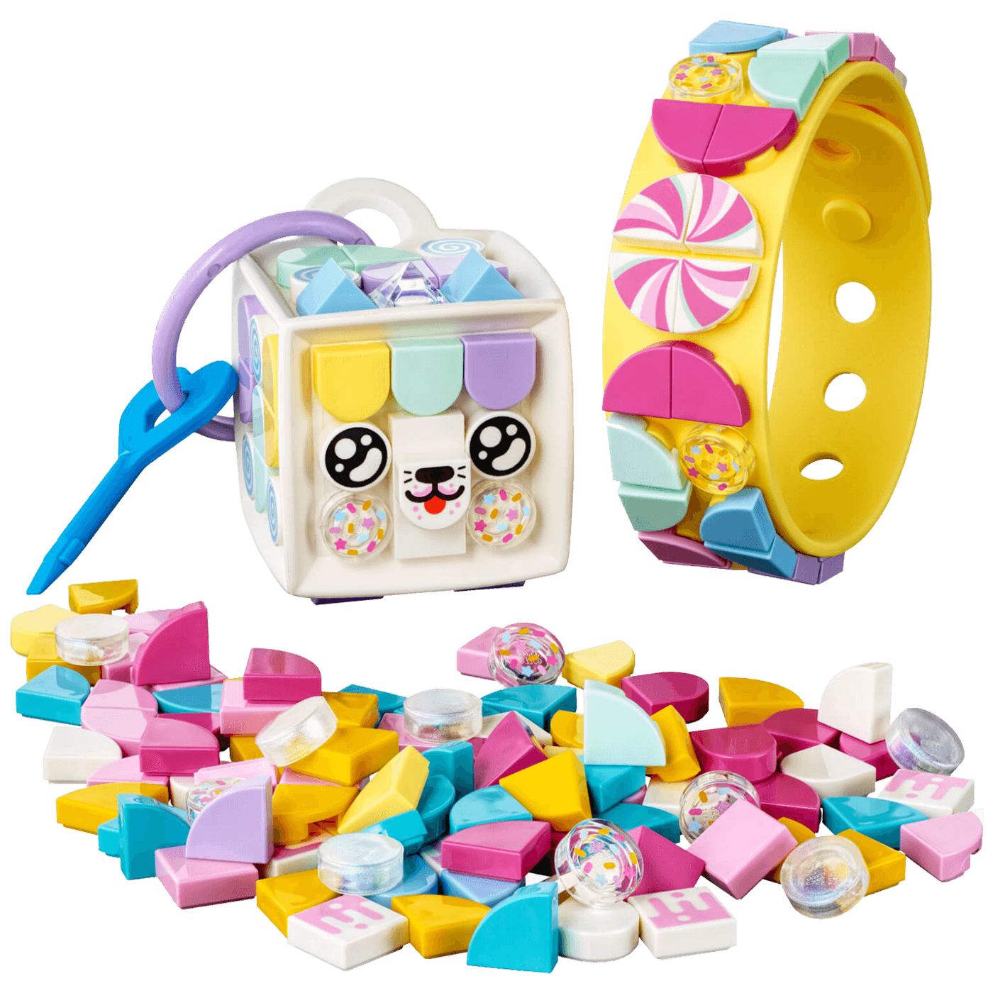 Lego Narukvica i privjesak za torbu - Slatka maca, LEGO Dots