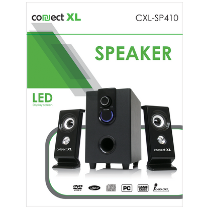 Connect XL Zvučnik, set,  2.1, AC 220V, crna boja - CXL-SP410