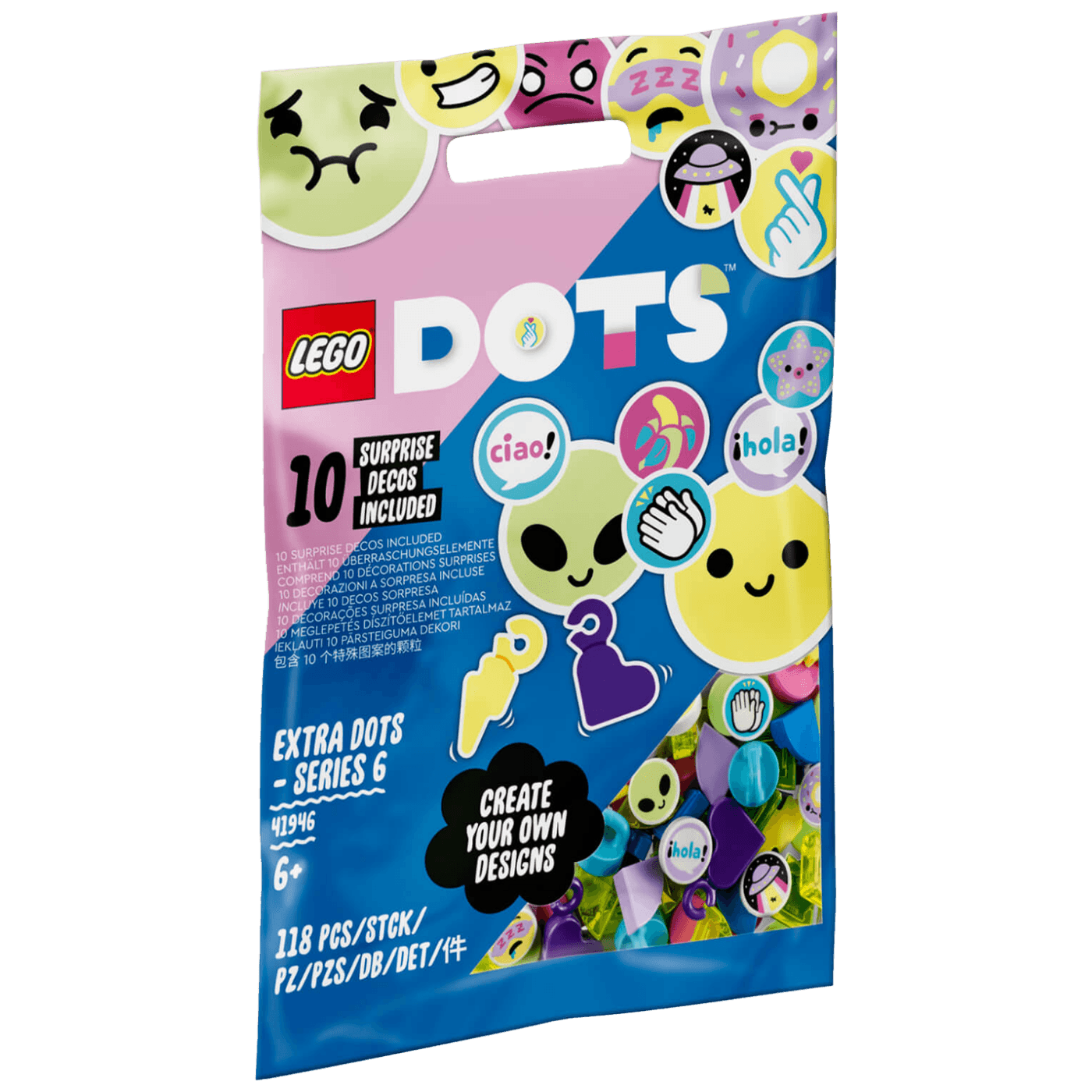 Lego Dodatne TAČKICE – serija 6, LEGO Dots - Dodaci DOTS - Serija 6