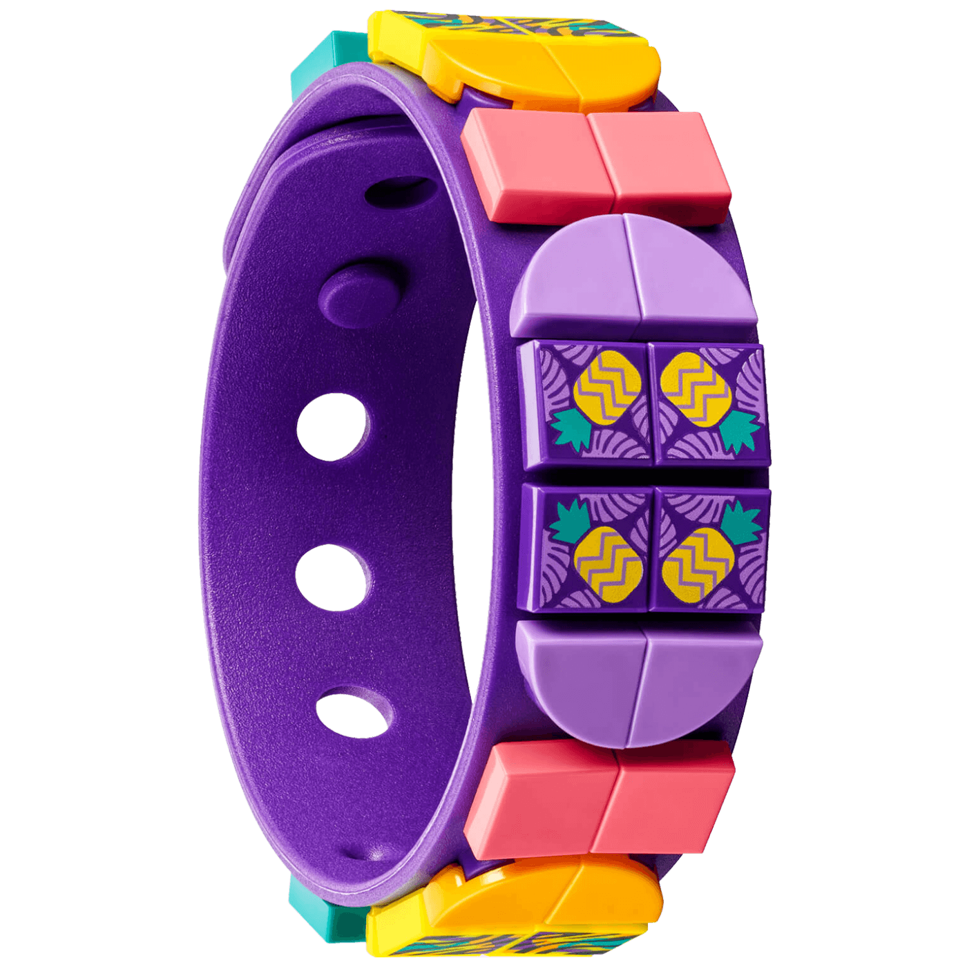 Lego Narukvica i privjesak za torbu - Neonski tigar, LEGO Dots