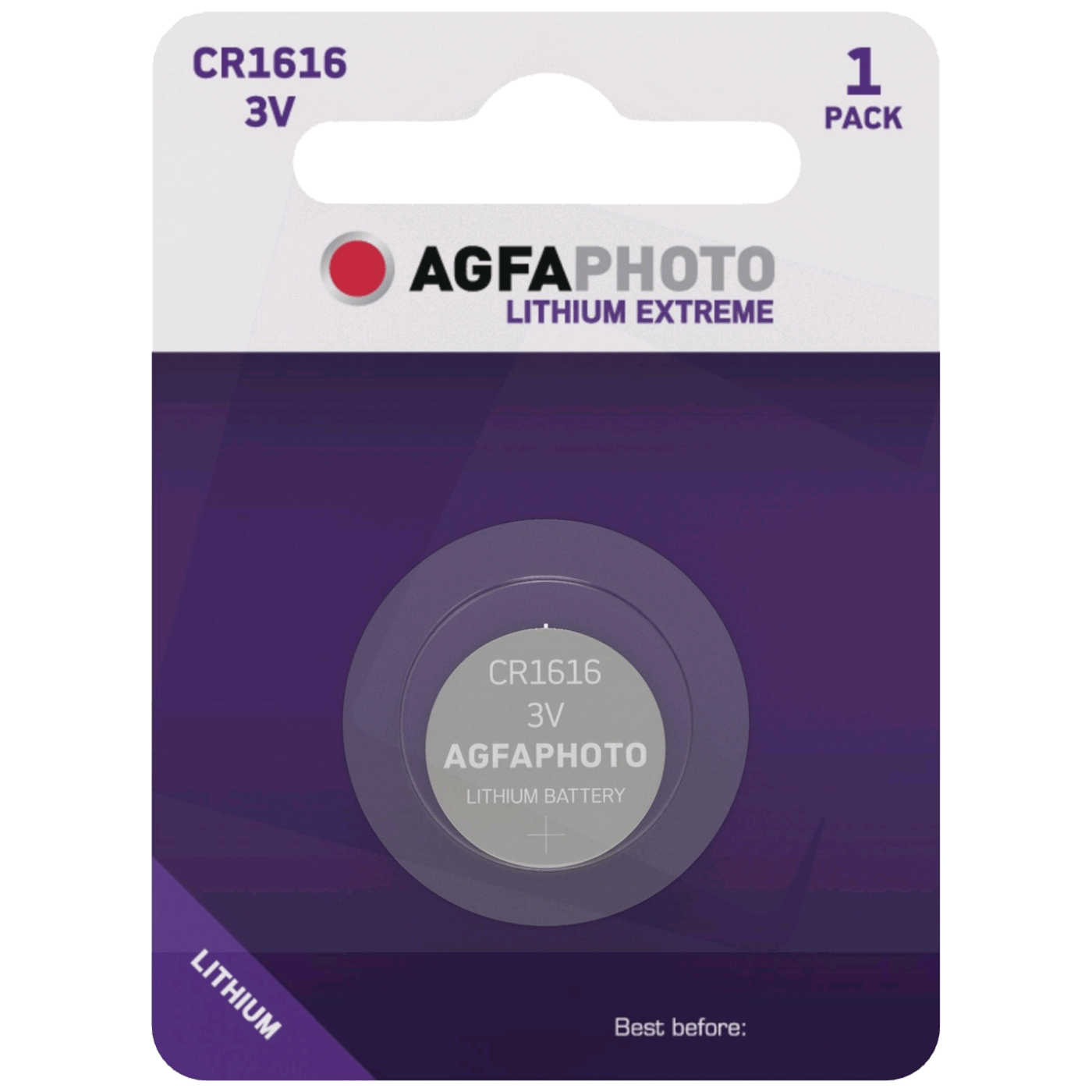 Agfa Baterija litijska, CR1616, 3V, dugmasta, blister 1 kom. - CR1616 B1