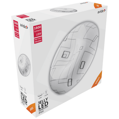 Avide Plafonjera LED, Jelly, 18W, 1600 lm, 4000K, IP20 - ACLO33NW-18W-ME