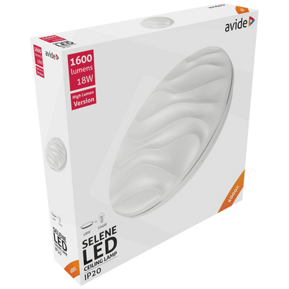 Avide Plafonjera LED, Selene, 18W, 1600 lm, 4000K, IP20 - ACLO33NW-18W-SEL