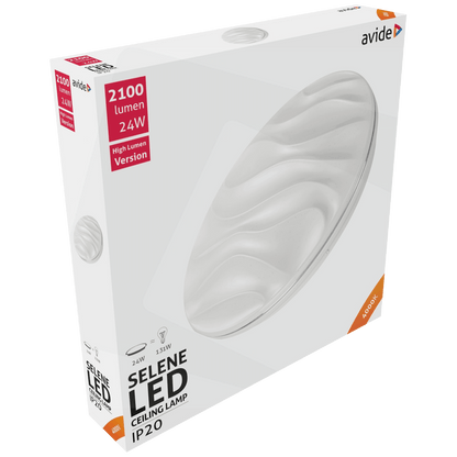 Avide Plafonjera LED, Selene, 24W, 2100 lm, 4000K, IP20 - ACLO38NW-24W-SEL