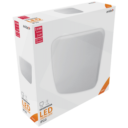 Avide Plafonjera LED, Desdemona, 24W, 2100 lm, 4000K, IP20 - ACLO38NW-S-24W