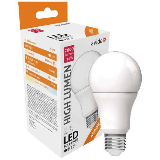Avide Sijalica, LED 16W, E27, 4000K, 230V AC, bijela svjetlost - Globe A70 16W E27