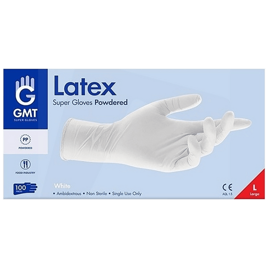 GMT Rukavice, latex, L veličina, 100 kom. - Latex Supergloves size: L