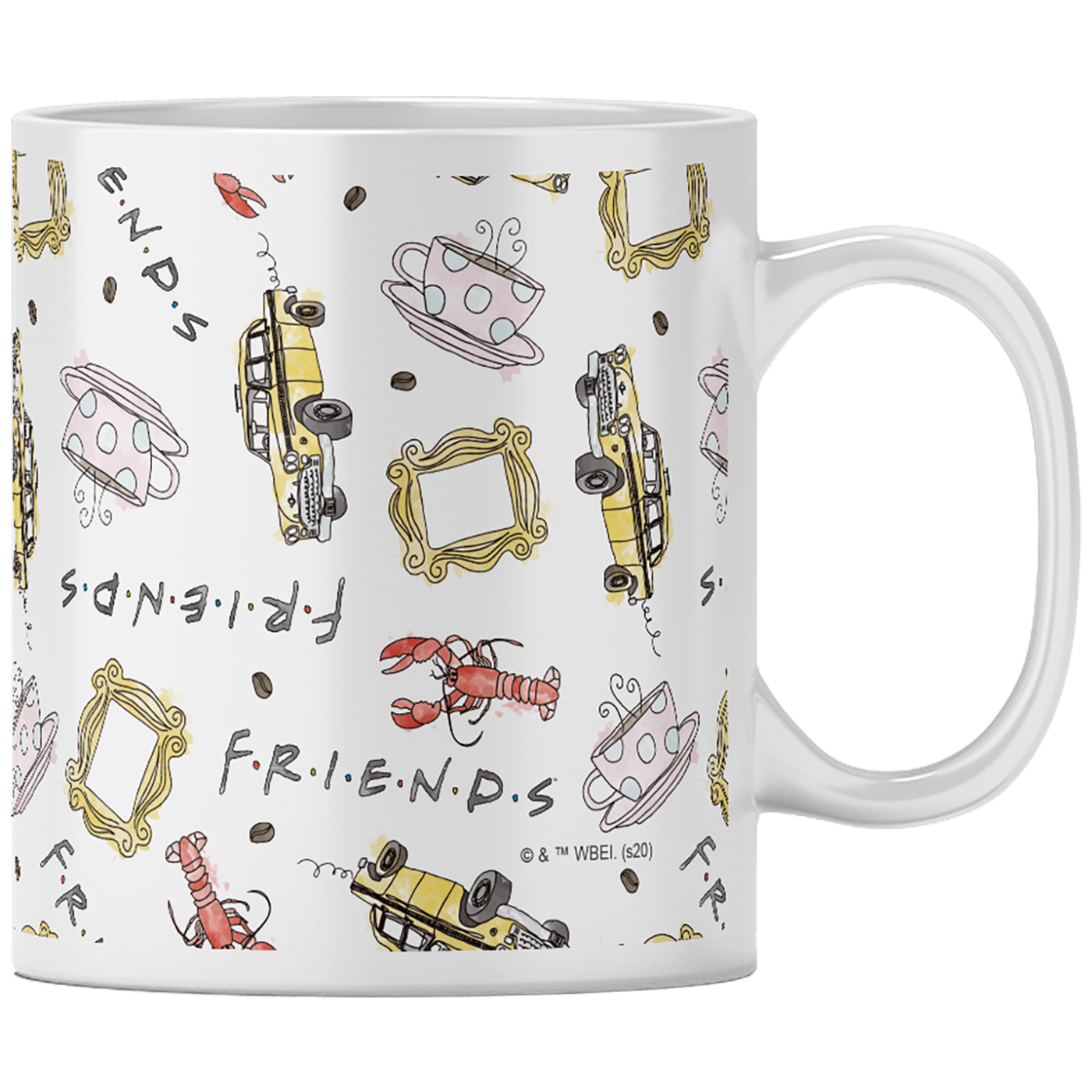 Friends Šolja, Friends, 330 ml - Friends 041 Friends Black mug