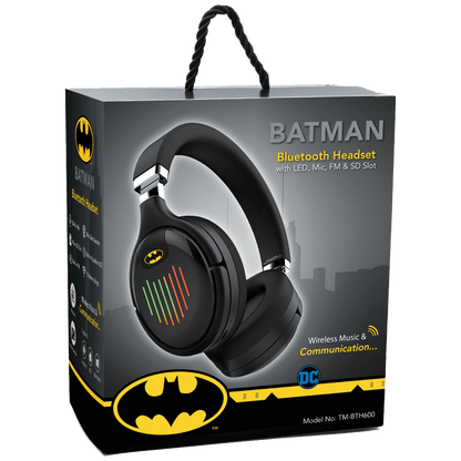 DC Bežične slušalice, Batman, Bluetooth, microSD, FM radio - BATMAN Bluetooth Headset