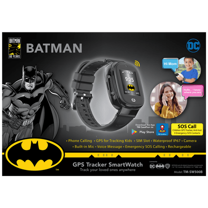 DC Pametni sat, Batman, GPS, SIM card slot, IP67 - BATMAN GPS Tracker SmartWatch