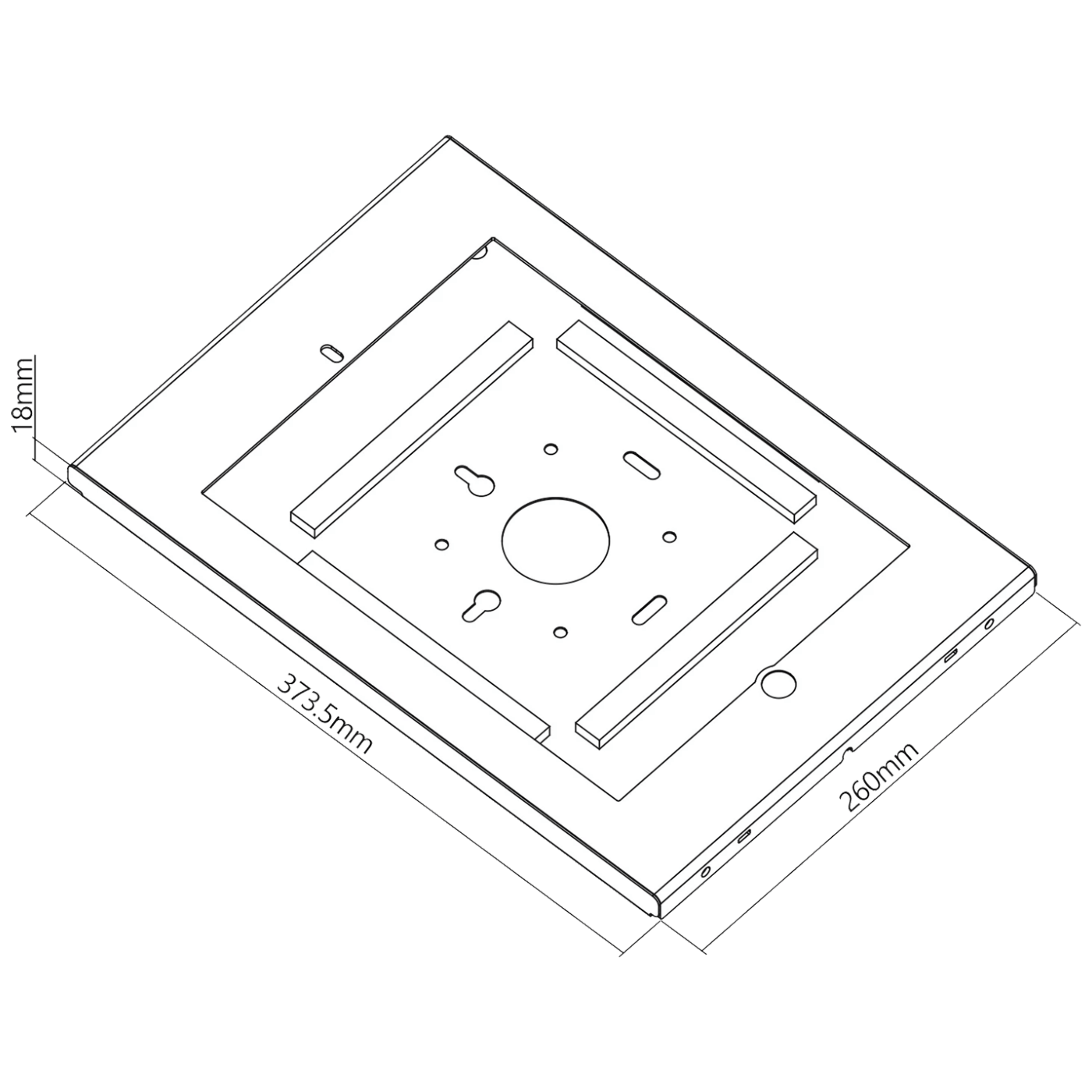 Maclean Zidni nosač za iPAD Pro,  do 12.9" - MC-907W