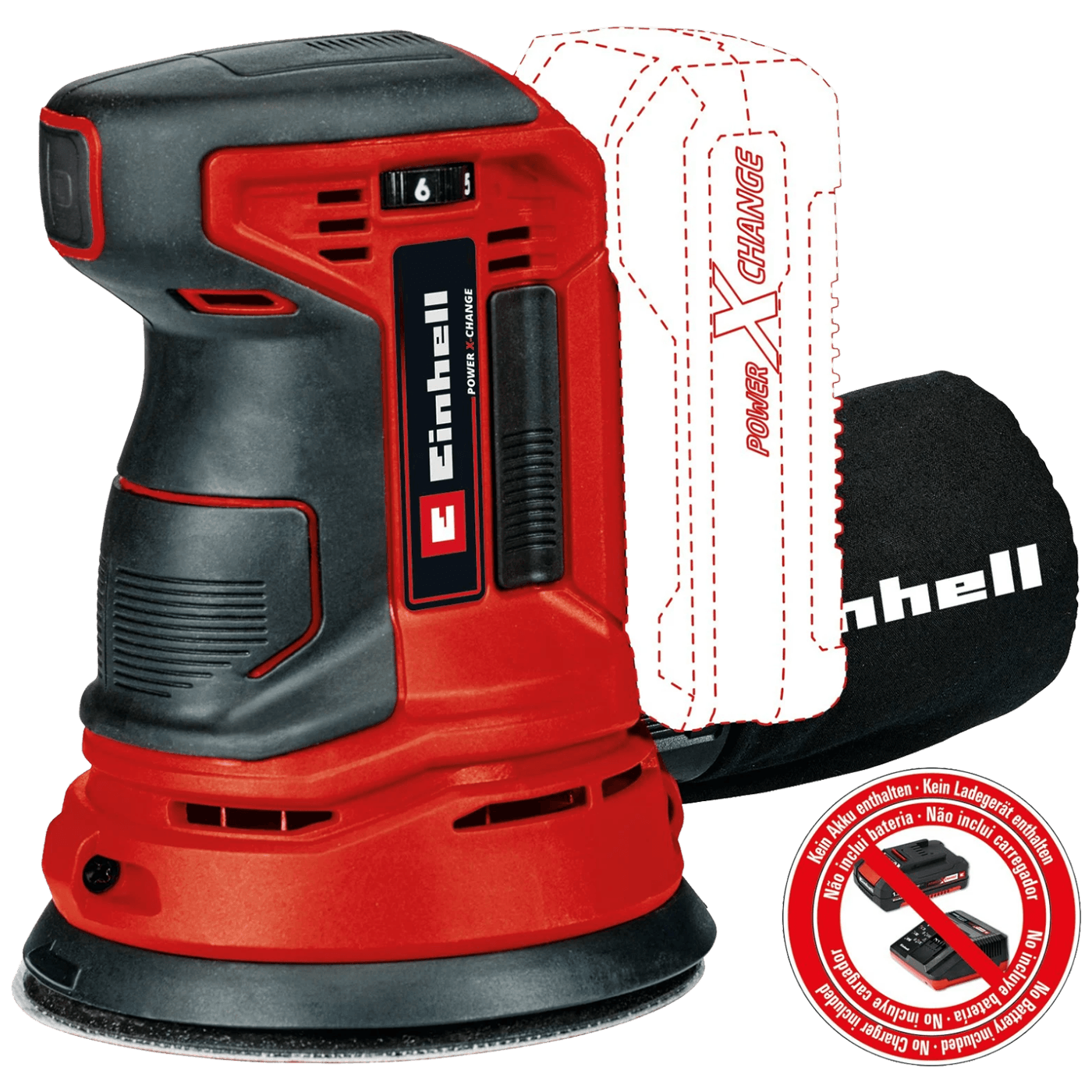 Einhell Aku ekscentrična brusilica, bez baterije - PXC Aku TE-RS 18 Li - Solo