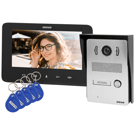 Orno Video interfon 7", set, Indi N - OR-VID-VP-1069/B