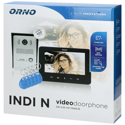 Orno Video interfon 7", set, Indi N - OR-VID-VP-1069/B