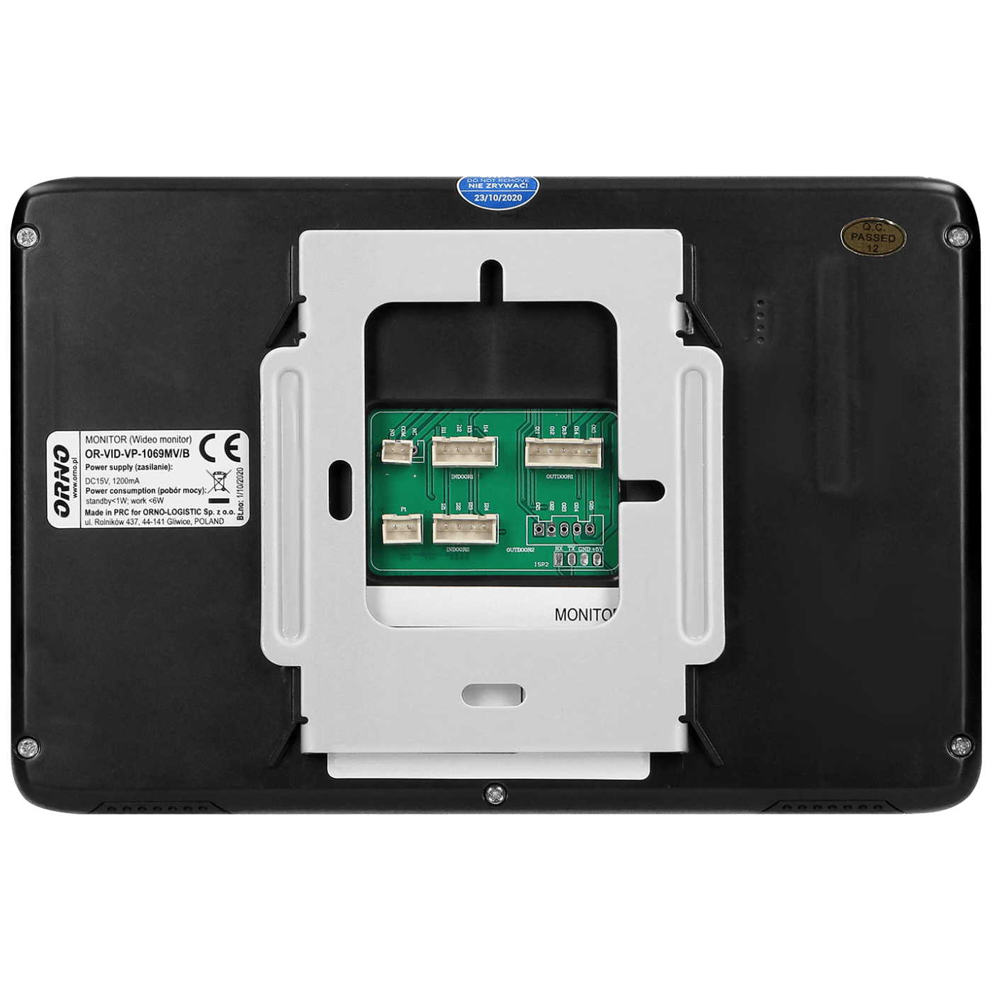Orno Video interfon 7", set, Indi N - OR-VID-VP-1069/B