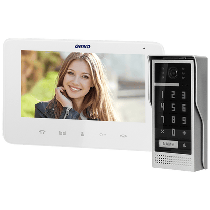 Orno Video interfon 7", set, Scuti - OR-VID-VP-1073/W