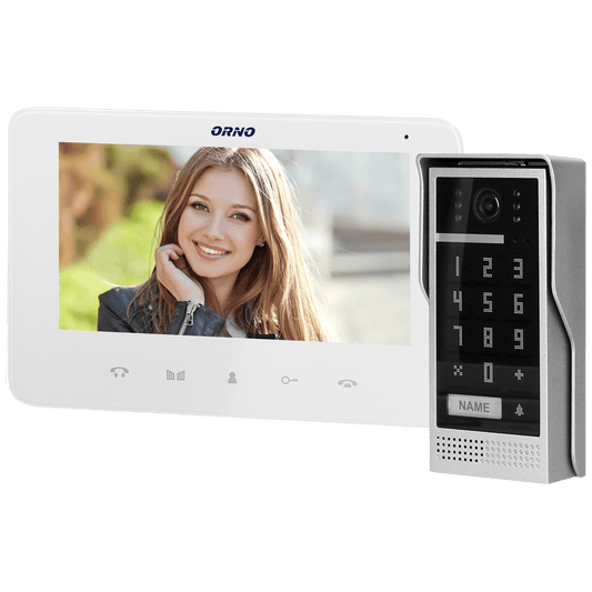 Orno Video interfon 7", set, Scuti - OR-VID-VP-1073/W