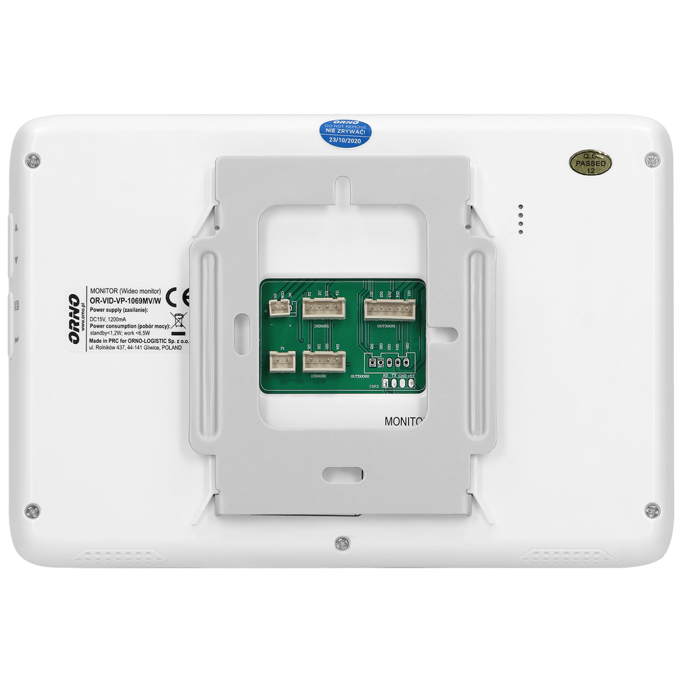Orno Video interfon 7", set, Scuti - OR-VID-VP-1073/W