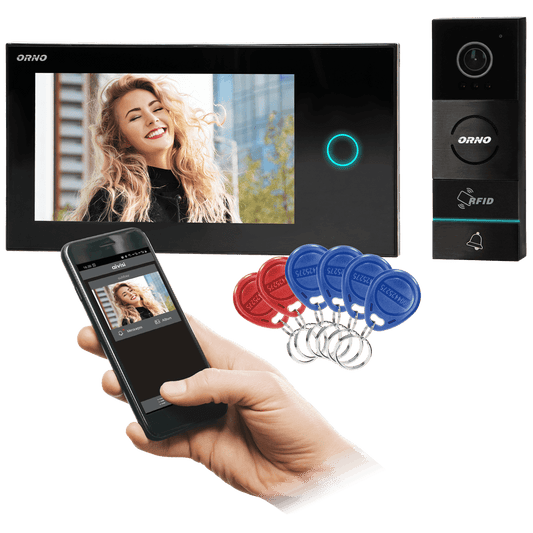 Orno Video interfon 7", set, Appos - OR-VID-WI-1068/B