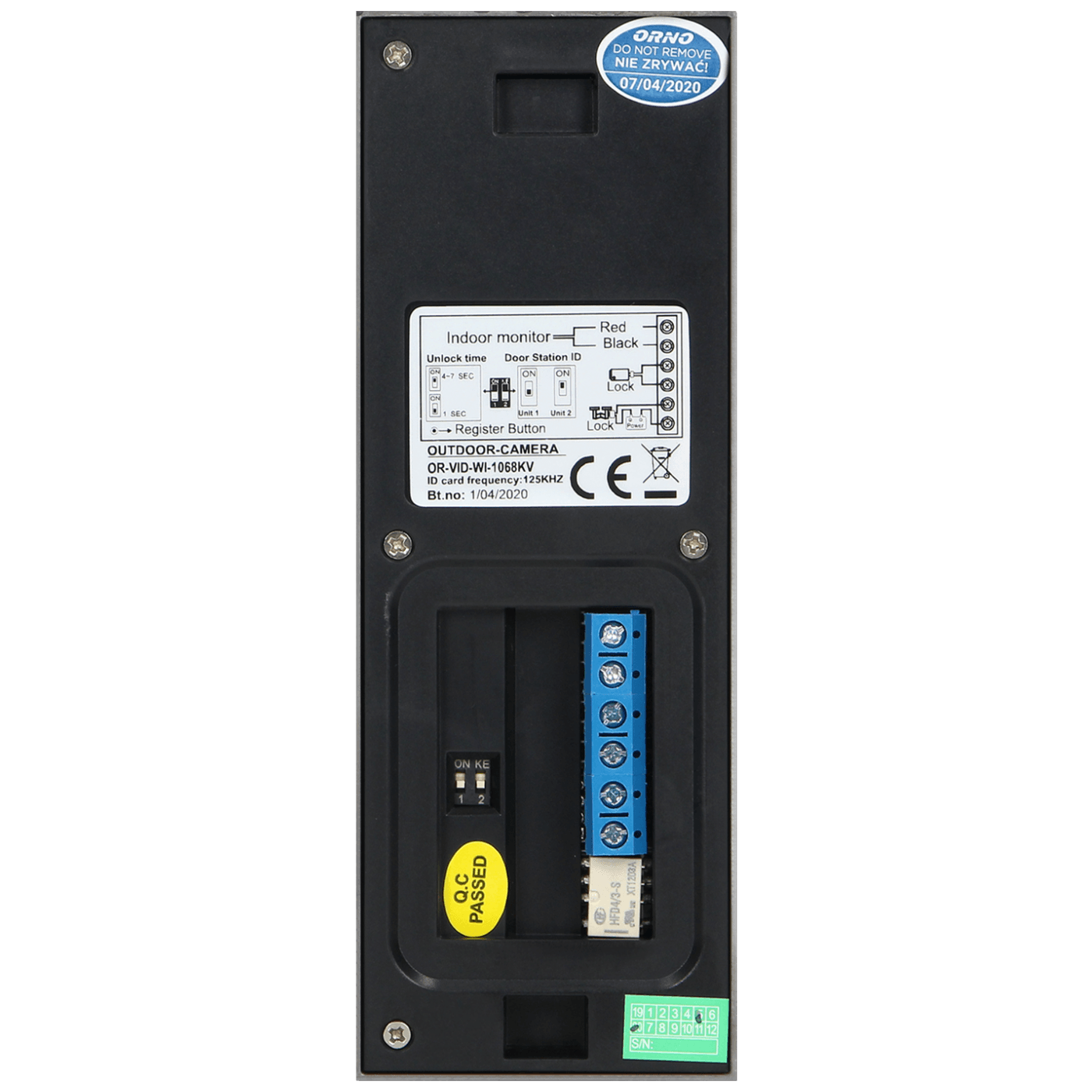 Orno Video interfon 7", set, Appos - OR-VID-WI-1068/B