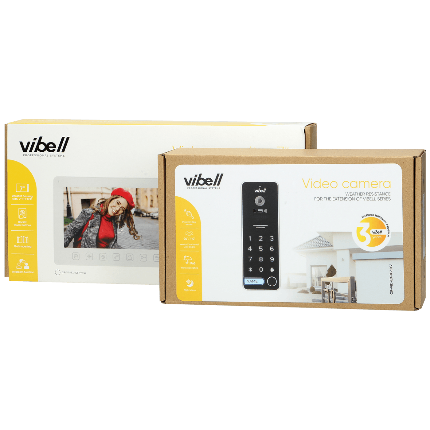 Vibell Video interfon 7", Alcor, set - OR-VID-EX-1061/B