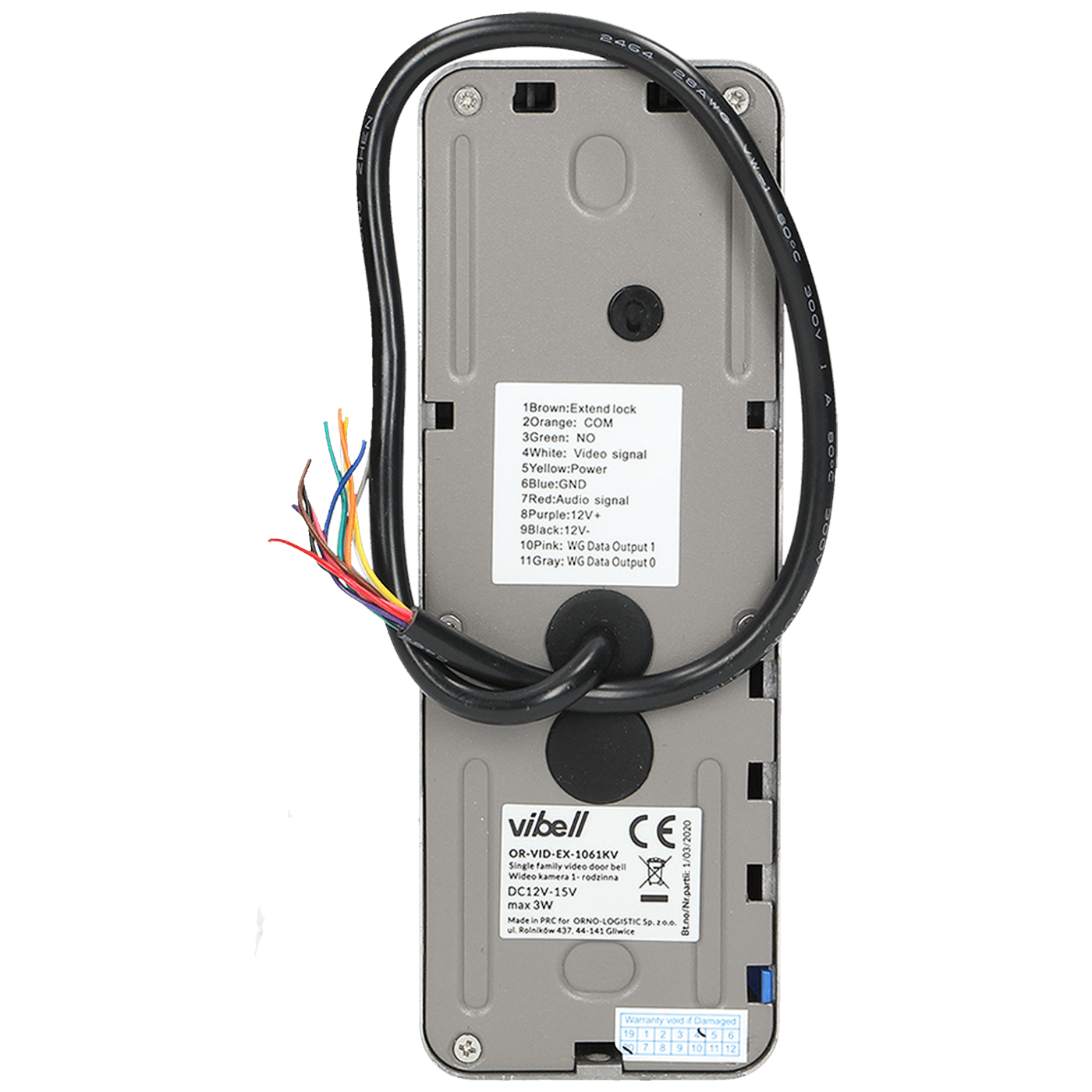 Vibell Video interfon 7", Alcor, set - OR-VID-EX-1061/B