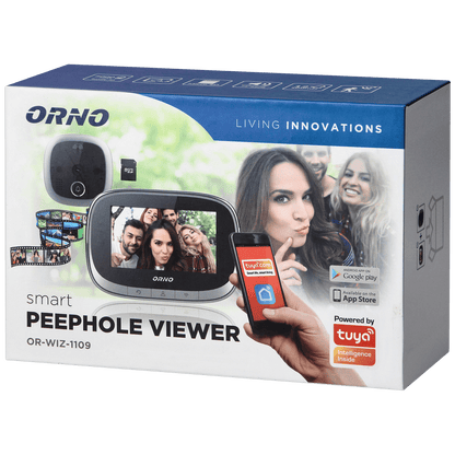 Orno Digitalna špijunka za ulazna vrata, 4.3", LCD, WiFi - OR-WIZ-1109