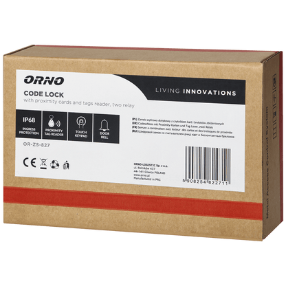 Orno Dodirna tastatura, RFID / Tag reader , zvono, IP68 - OR-ZS-827