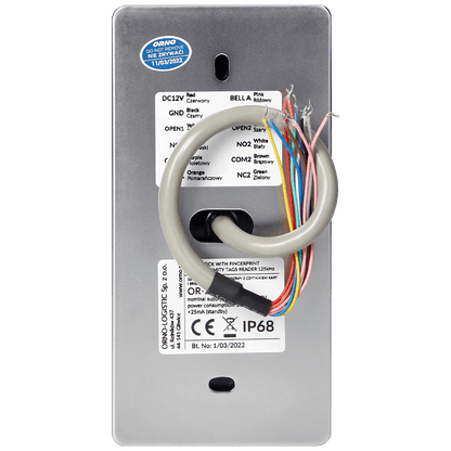 Orno Dodirna tastatura, RFID / Tag reader , zvono, IP68 - OR-ZS-827