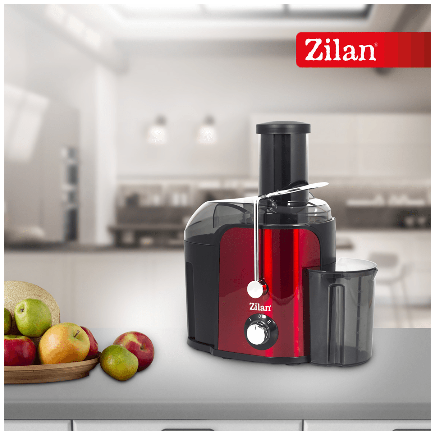 Zilan Sokovnik,  2 brzine, zapremina 750ml, 800W - ZLN7979 RD