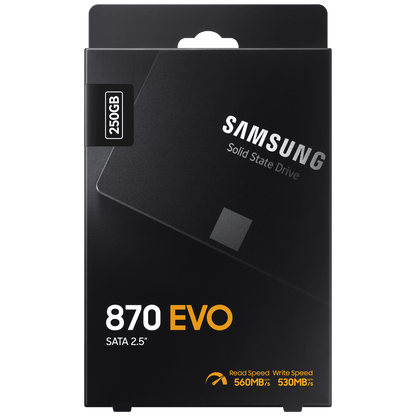 Samsung SSD Disk 2.5", kapacitet 250GB, SATA III, 870 EVO - MZ-77E250B