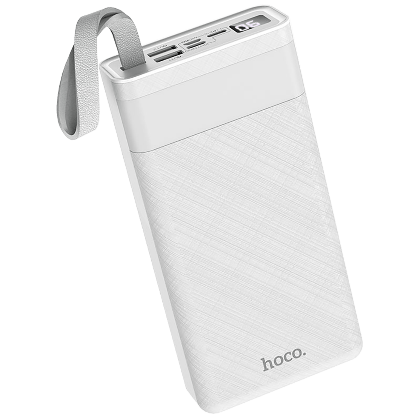 hoco. Punjač prijenosni sa lampom, Hoco j73, 30000mAh, 2A / 2A - J73 Powerful, White
