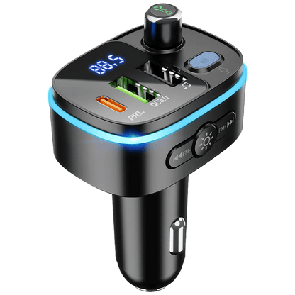 hoco. FM modulator, E62,Bluetooth,12/24 V,2xUSB, 1xUSB-C,PD20W - E62 Fast