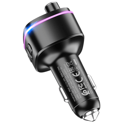 hoco. FM modulator, E62,Bluetooth,12/24 V,2xUSB, 1xUSB-C,PD20W - E62 Fast