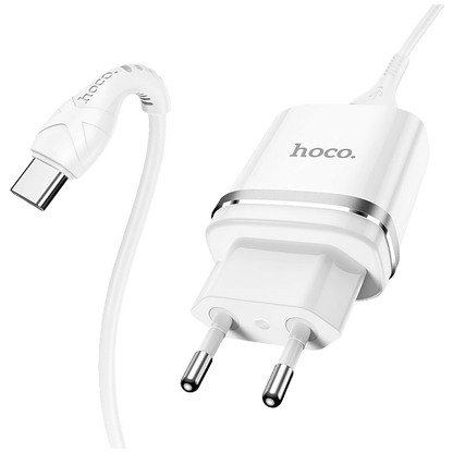 hoco. Punjač kućni sa USB type C kabelom, N1, 2.4A - N1 Ardent type C