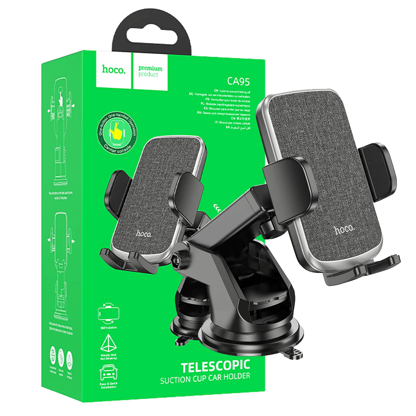 hoco. Auto držač za mobilne uređaje od 4.5 do 6.7" - CA95 Polaris