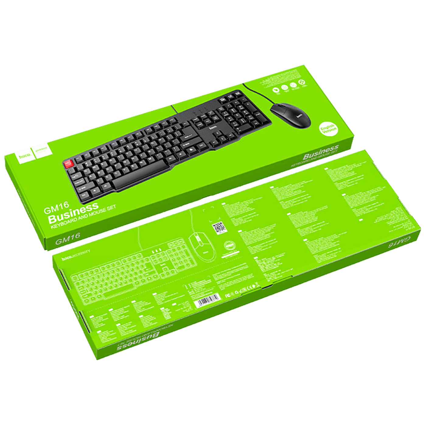 hoco. Tipkovnica + miš, Hoco GM16, set, USB