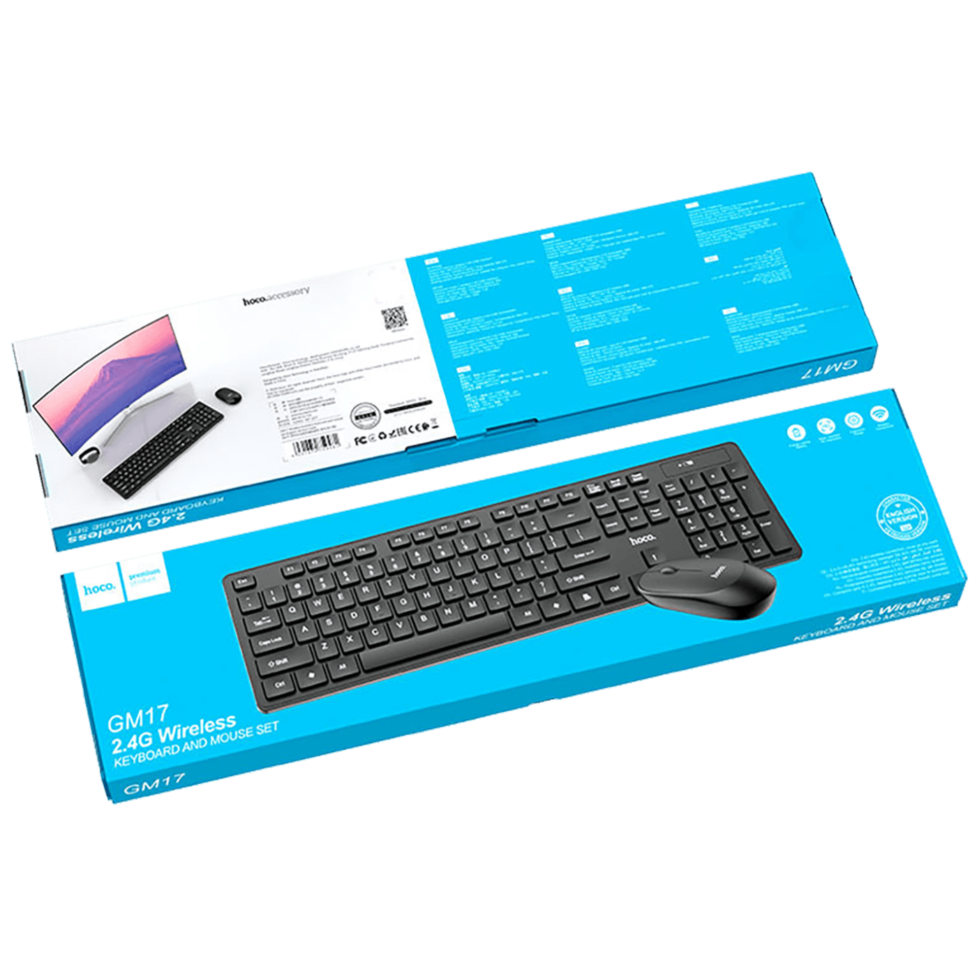 hoco. Tipkovnica + miš, Hoco GM17, bežični set