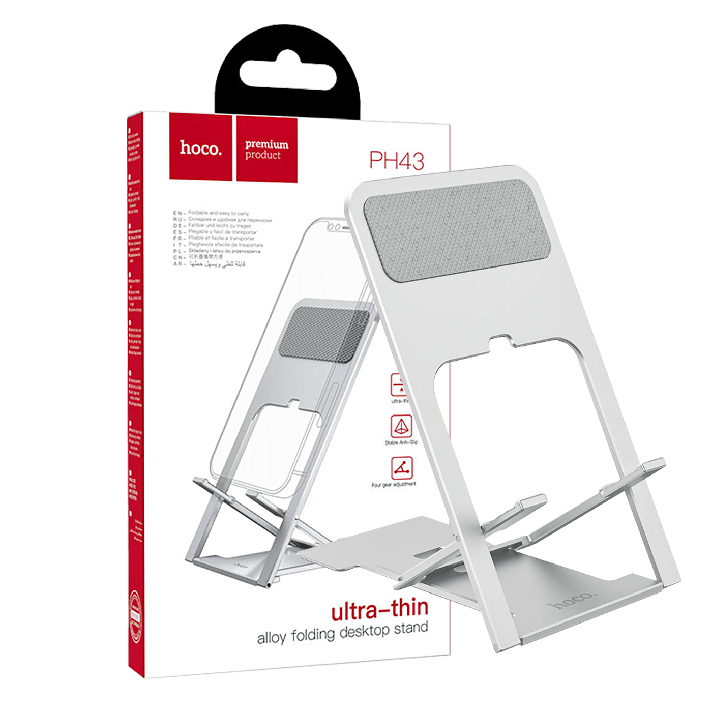 hoco. Držač za tablet, smartphone, Hoco PH43, 4.5" - 7", stolni - PH43 Main-way